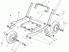 Toro 58402 - 2 hp Edger, 1985 (5000001-5999999) Ersatzteile FRAME ASSEMBLY