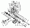 Toro 38520 (724) - 724 Power Shift Snowthrower, 1988 (8000001-8999999) Ersatzteile TRANSMISSION ASSEMBLY NO. 62-0190