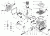 Toro 38525 (724) - 724 Power Shift Snowthrower, 1989 (9000001-9999999) Ersatzteile ENGINE NO. 68-8290 CRANKCASE ASSEMBLY