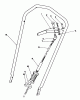 Toro 58402 - 2 hp Edger, 1985 (5000001-5999999) Ersatzteile HANDLE ASSEMBLY