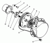 Toro 58402 - 2 hp Edger, 1985 (5000001-5999999) Ersatzteile RECOIL STARTER ASSEMBLY