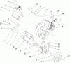Toro 38535 (2450) - CCR 2450 GTS Snowthrower, 2004 (240000001-240999999) Ersatzteile ENGINE AND FRAME ASSEMBLY
