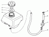 Toro 58410 - 2 hp Edger, 1986 (6000001-6999999) Ersatzteile FUEL TANK ASSEMBLY