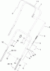 Toro 38535 (2450) - CCR 2450 GTS Snowthrower, 2007 (270000001-270999999) Ersatzteile HANDLE ASSEMBLY