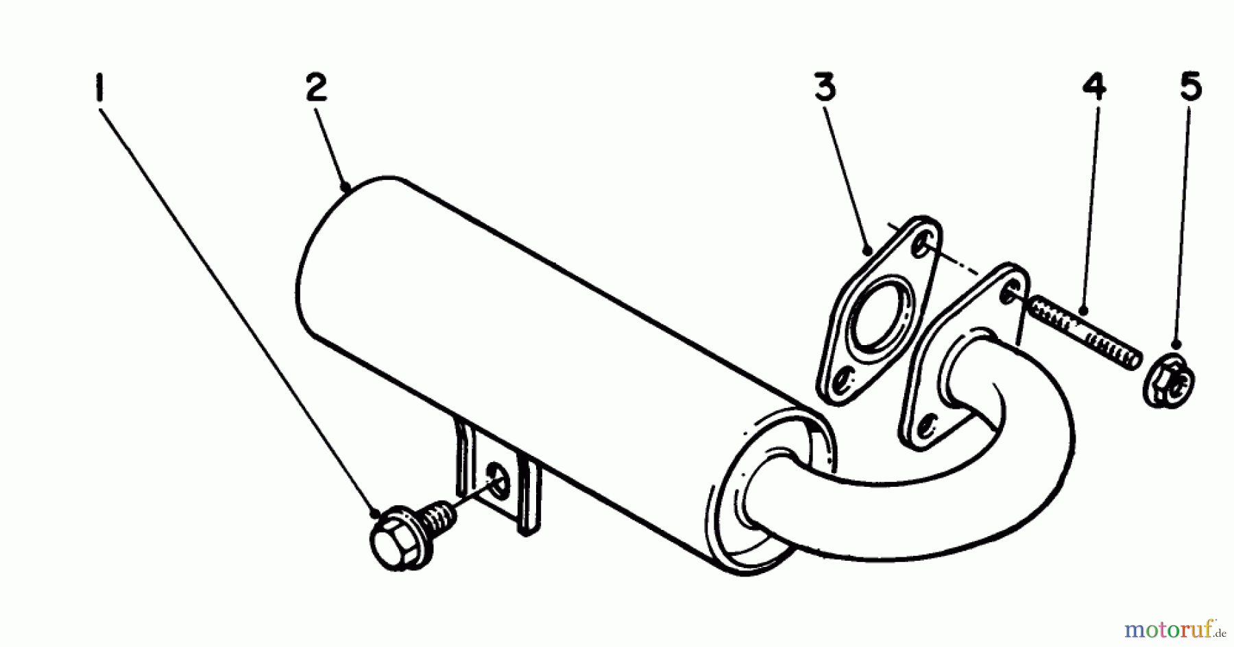 Toro Neu Edgers 58410 - Toro 2 hp Edger, 1986 (6000001-6999999) MUFFLER ASSEMBLY