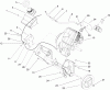 Toro 38536 (2450) - CCR 2450 GTS Snowthrower, 2004 (240000001-240999999) Ersatzteile ENGINE AND FRAME ASSEMBLY
