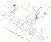 Toro 38536 (2450) - CCR 2450 GTS Snowthrower, 2005 (250000001-250999999) Ersatzteile ENGINE AND FRAME ASSEMBLY