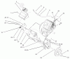Toro 38537 (3650) - CCR 3650 GTS Snowthrower, 2004 (240000001-240999999) Ersatzteile ENGINE AND FRAME ASSEMBLY