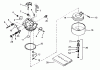 Toro 38540 (824) - 824 Power Shift Snowthrower, 1988 (8000001-8999999) Ersatzteile CARBURETOR NO. 632334