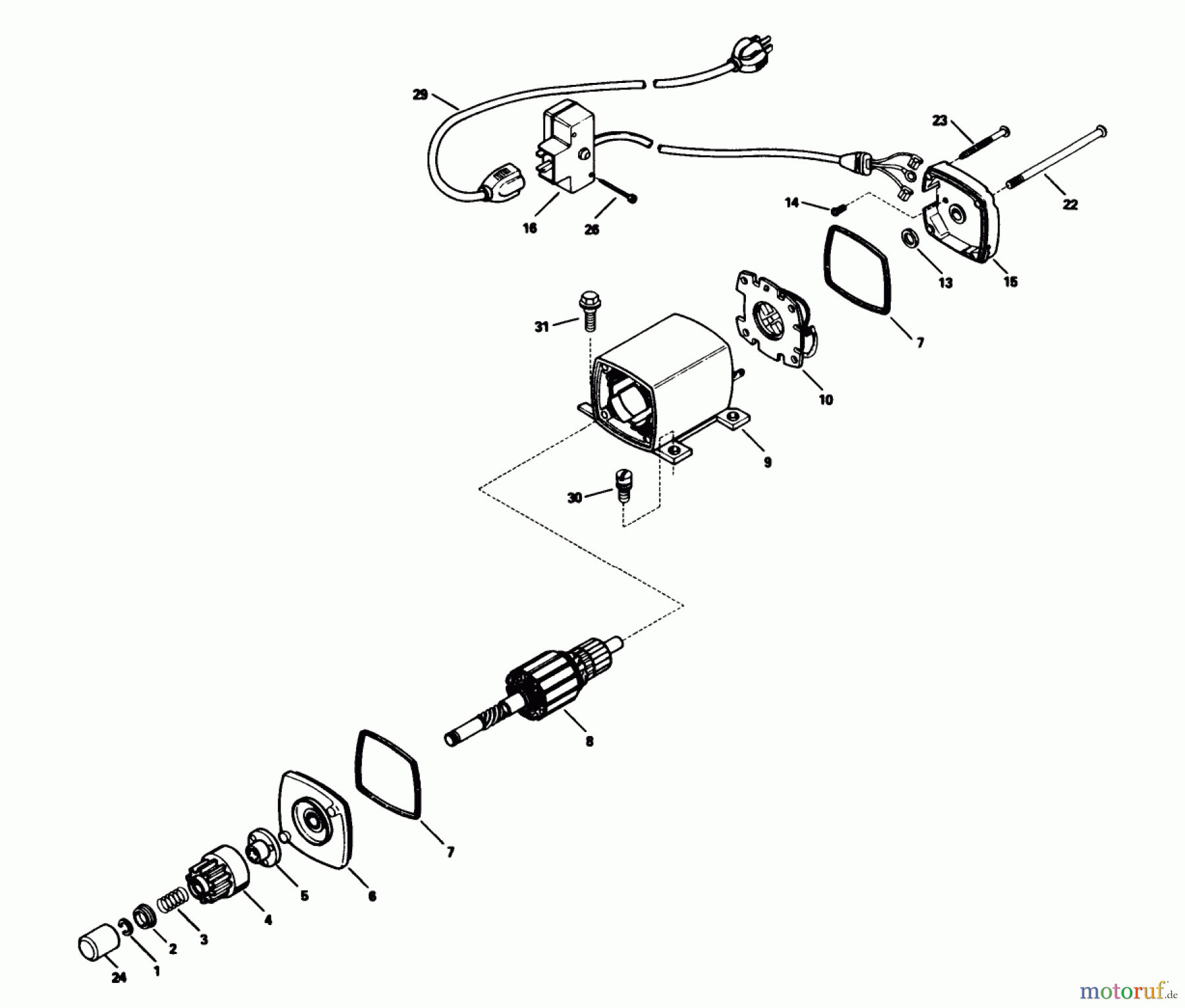 Toro Neu Snow Blowers/Snow Throwers Seite 1 38540 (824) - Toro 824 Power Shift Snowthrower, 1988 (8000001-8999999) ELECTRIC STARTER MOTOR KIT NO. 33329C (OPTIONAL)