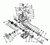 Toro 38540 (824) - 824 Power Shift Snowthrower, 1988 (8000001-8999999) Ersatzteile TRANSMISSION ASSEMBLY NO. 62-0190