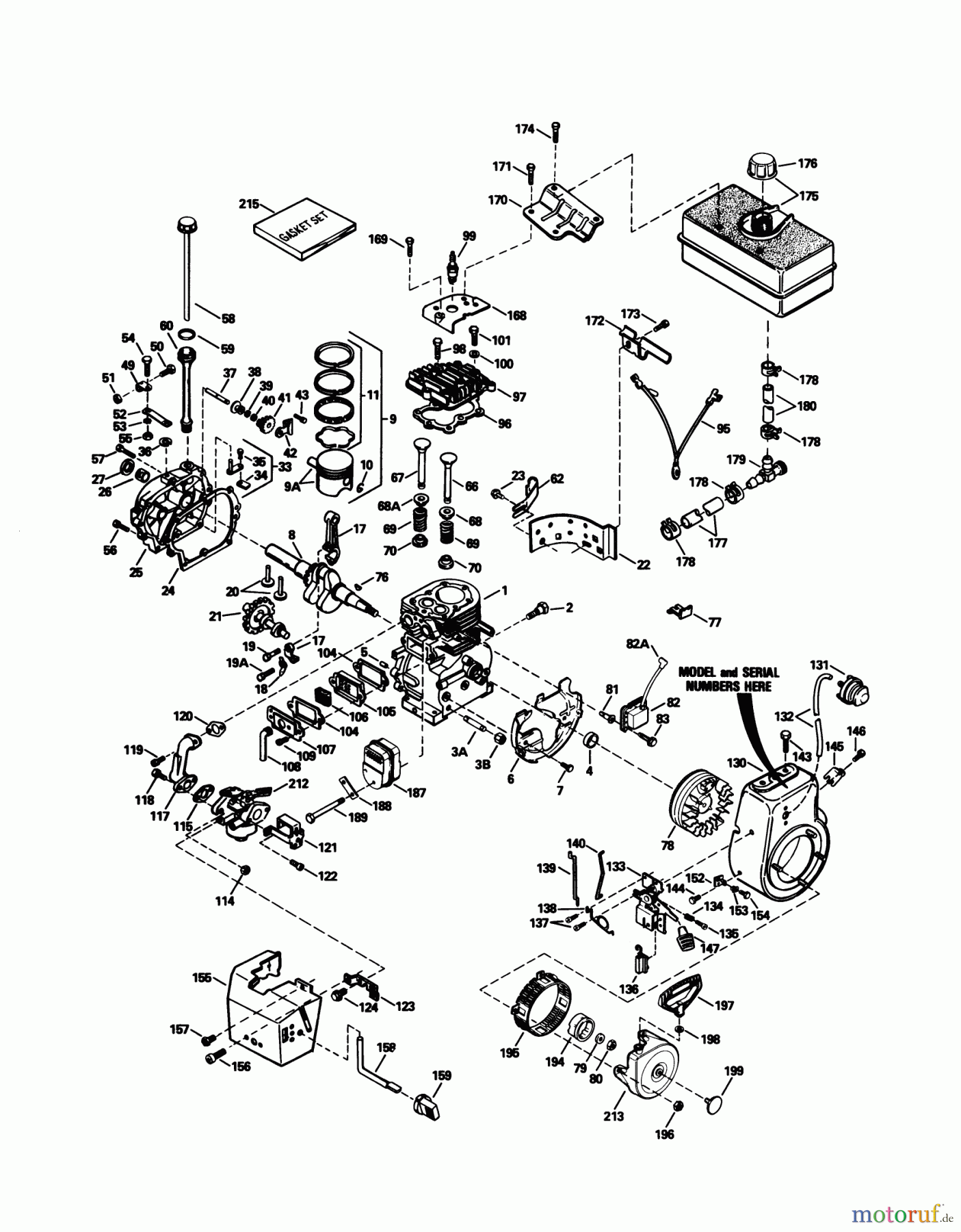 Toro Neu Snow Blowers/Snow Throwers Seite 1 38543 (824) - Toro 824 Power Shift Snowthrower, 1991 (1000001-1999999) ENGINE TECUMSEH MODEL NO. HM80-1 55337P