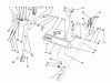 Toro 38543 (824) - 824 Power Shift Snowthrower, 1992 (2000001-2999999) Ersatzteile HANDLE ASSEMBLY