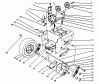 Toro 38540 (824) - 824 Power Shift Snowthrower, 1993 (3900001-3999999) Ersatzteile TRACTION DRIVE ASSEMBLY