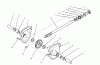 Toro 38543 (824) - 824 Power Shift Snowthrower, 1995 (5900001-5999999) Ersatzteile 24" AUGER GEARCASE ASSEMBLY NO. 74-1560