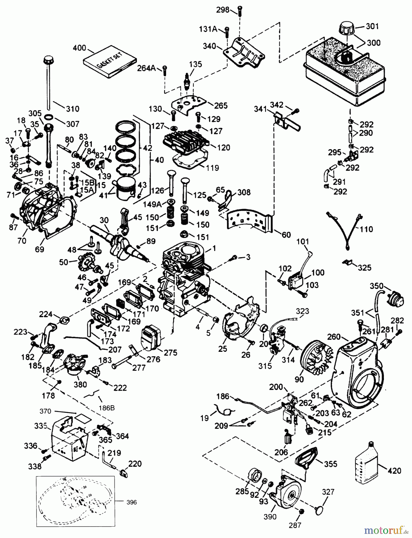 Toro Neu Snow Blowers/Snow Throwers Seite 1 38543 (824) - Toro 824 Power Shift Snowthrower, 1996 (6900001-6999999) ENGINE TECUMSEH MODEL HMSK80-155386T