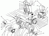 Toro 38543 (824) - 824 Power Shift Snowthrower, 1996 (6900001-6999999) Ersatzteile HOUSING & CHUTE ASSEMBLY