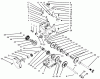 Toro 38543 (824) - 824 Power Shift Snowthrower, 1996 (6900001-6999999) Ersatzteile TRANSMISSION ASSEMBLY NO. 66-8030
