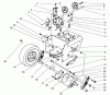 Toro 38543 (824) - 824 Power Shift Snowthrower, 1997 (7900001-7999999) Ersatzteile TRACTION DRIVE ASSEMBLY