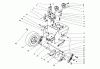 Toro 38540 (824) - 824 Power Shift Snowthrower, 1998 (8900001-8999999) Ersatzteile TRACTION DRIVE ASSEMBLY