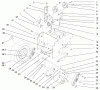 Toro 38546 (824) - 824 Power Shift Snowthrower, 1999 (99000001-99999999) Ersatzteile TRACTION DRIVE ASSEMBLY