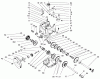 Toro 38546 (824) - 824 Power Shift Snowthrower, 1999 (99000001-99999999) Ersatzteile TRANSMISSION ASSEMBLY NO. 66-8030