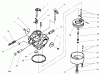 Toro 38543 (824) - 824 Power Shift Snowthrower, 2003 (230000001-230999999) Ersatzteile CARBURETOR NO. 640052