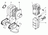Toro 58430 - 3.5 hp Edger, 1987 (7000001-7999999) Ersatzteile AIR CLEANER & MUFFLER ASSEMBLY