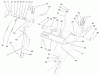 Toro 38543 (824) - 824 Power Shift Snowthrower, 2003 (230000001-230999999) Ersatzteile HANDLE AND CONTROL ASSEMBLY