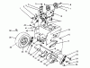 Toro 38545 (828) - 828 Power Shift Snowthrower, 1988 (8000001-8999999) Ersatzteile TRACTION DRIVE ASSEMBLY