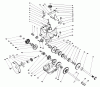Toro 38555 (1028) - 1028 Power Shift Snowthrower, 1993 (3900001-3999999) Ersatzteile TRANSMISSION ASSEMBLY NO. 66-8030