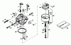 Toro 38555 (1028) - 1028 Power Shift Snowthrower, 1996 (69000001-69999999) Ersatzteile CARBURETOR NO. 632370A