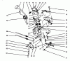 Toro 38555 (1028) - 1028 Power Shift Snowthrower, 1996 (69000001-69999999) Ersatzteile TRACTION LINKAGE ASSEMBLY