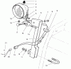 Toro 38555 (1028) - 1028 Power Shift Snowthrower, 1997 (790000001-799999999) Ersatzteile LIGHT ASSEMBLY