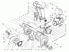 Toro 38555 (1028) - 1028 Power Shift Snowthrower, 1998 (890000001-899999999) Ersatzteile HOUSING & CHUTE ASSEMBLY