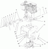 Toro 38559 (1028) - 1028 Power Shift Snowthrower, 1999 (99000001-99999999) Ersatzteile ENGINE & TRANSMISSION DRIVE ASSEMBLY