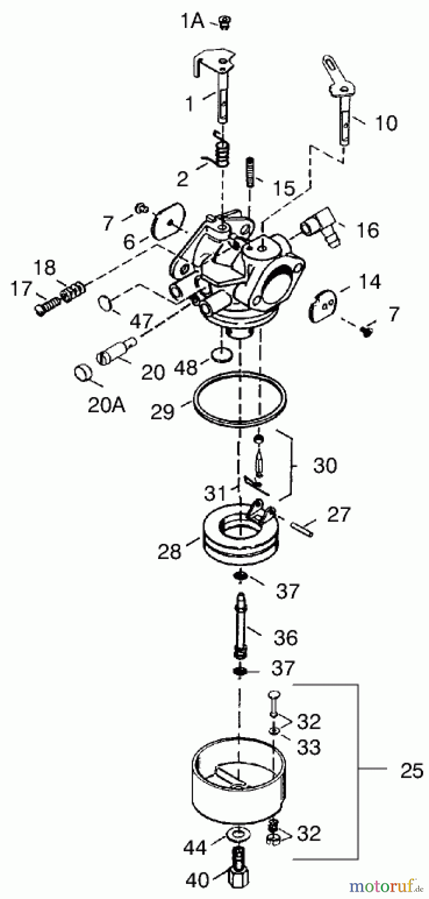 Toro Neu Snow Blowers/Snow Throwers Seite 1 38558 (1028) - Toro 1028 Power Shift Snowthrower, 1999 (99000001-99999999) TECUMSEH CARBURETOR NO. 640169