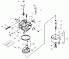 Toro 38559 (1028) - 1028 Power Shift Snowthrower, 2000 (200000001-200999999) Ersatzteile CARBURETOR NO. 640169