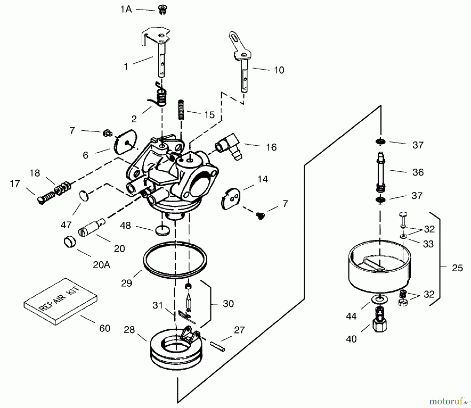 Toro Neu Snow Blowers/Snow Throwers Seite 1 38559 (1028) - Toro 1028 Power Shift Snowthrower, 2000 (200000001-200999999) CARBURETOR NO. 640169