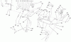 Toro 38559 (1028) - 1028 Power Shift Snowthrower, 2000 (200000001-200999999) Ersatzteile HANDLE AND CONTROL ASSEMBLY