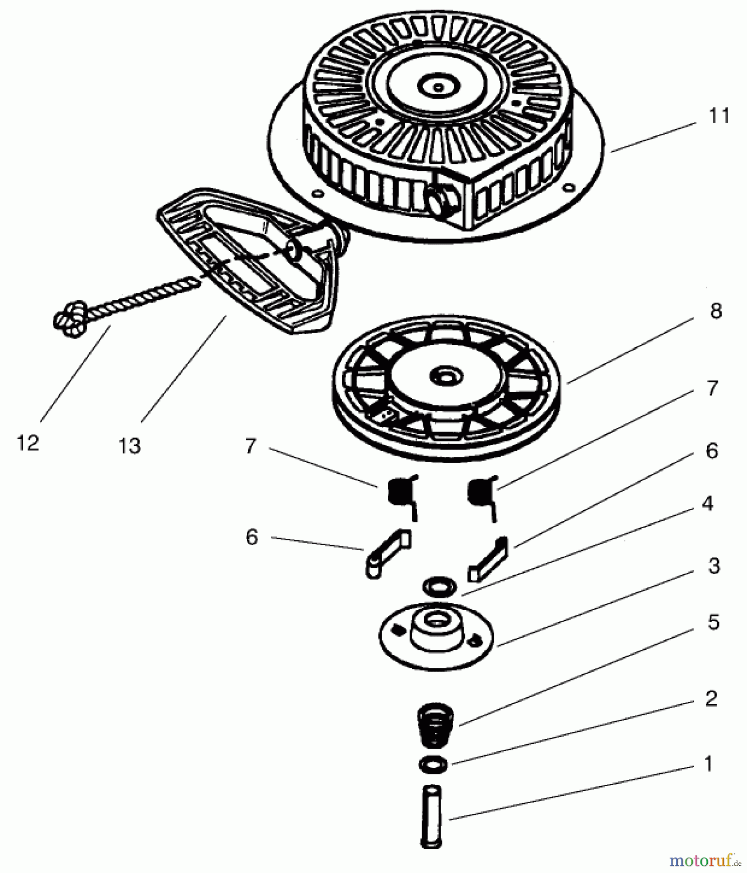  Toro Neu Snow Blowers/Snow Throwers Seite 1 38560 (1028) - Toro 1028 Power Shift Snowthrower, 2000 (200000001-200999999) RECOIL STARTER NO. 590733 (OPTIONAL)