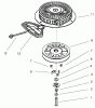 Toro 38559 (1028) - 1028 Power Shift Snowthrower, 2000 (200000001-200999999) Ersatzteile RECOIL STARTER NO. 590749