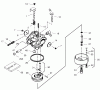 Toro 38560 (1028) - 1028 Power Shift Snowthrower, 2002 (220000001-220999999) Ersatzteile CARBURETOR NO. 640169