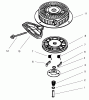 Toro 38560 (1028) - 1028 Power Shift Snowthrower, 2002 (220000001-220999999) Ersatzteile RECOIL STARTER NO. 590733 (OPTIONAL)