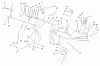 Toro 38559 (1028) - 1028 Power Shift Snowthrower, 2004 (240000001-240999999) Ersatzteile HANDLE AND CONTROL ASSEMBLY