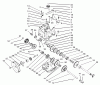 Toro 38560 (1028) - 1028 Power Shift Snowthrower, 2004 (240000001-240999999) Ersatzteile TRACTION GEARCASE ASSEMBLY PART NO. 66-8030
