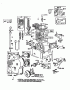 Toro 38580 (1132) - 1132 Power Shift Snowthrower, 1988 (8000001-8999999) Ersatzteile ENGINE BRIGGS & STRATTON MODEL NO. 252416 TYPE 0749-01 (MODEL 38565) #1
