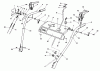Toro 38580 (1132) - 1132 Power Shift Snowthrower, 1988 (8000001-8999999) Ersatzteile HANDLE ASSEMBLY