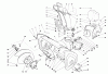 Toro 38580 (1132) - 1132 Power Shift Snowthrower, 1989 (9000001-9999999) Ersatzteile HOUSING & CHUTE ASSEMBLY