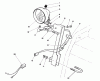 Toro 38566 (1132) - 1132 Power Shift Snowthrower, 1990 (0000001-0999999) Ersatzteile LIGHT ASSEMBLY